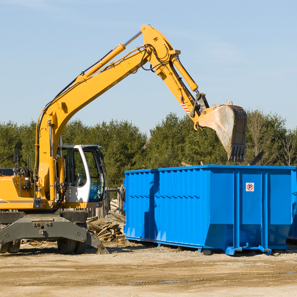 can i choose the location where the residential dumpster will be placed in Monmouth